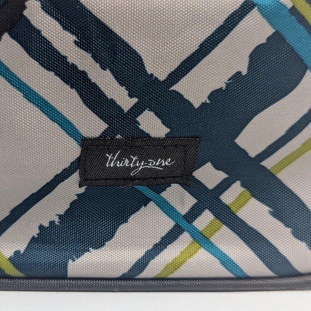 Thirty One Cosmetic/Toiletries Bag Turquoise Multicolor